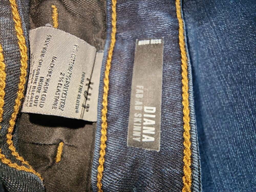KUT from the Kloth Diana High Rise Fab Ab Skinny Jeans Size 14 - Picture 6 of 7